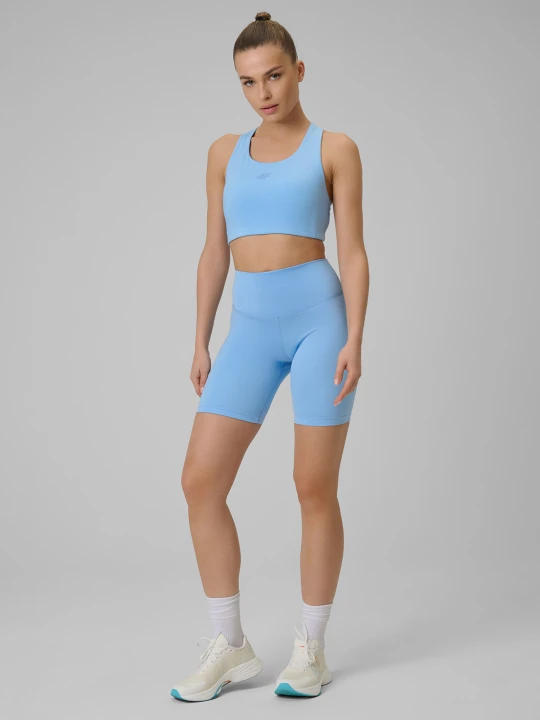 Zdjęcie produktu 4F Legginsy kolarki treningowe damskie - niebieskie XL