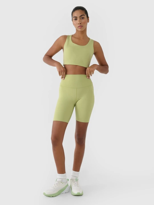 Zdjęcie produktu 4F Legginsy kolarki treningowe damskie - zielone XS