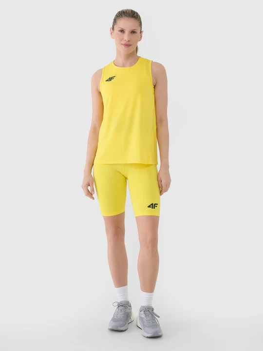 Zdjęcie produktu 4F Legginsy kolarki treningowe damskie - żółte S