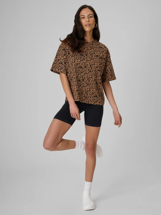 Zdjęcie produktu 4F Legginsy krótkie z prążkowanej dzianiny damskie - czarne M / L