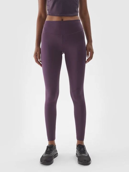 Zdjęcie produktu 4F Legginsy sportowe w kolorze fioletowym rozmiar: XS