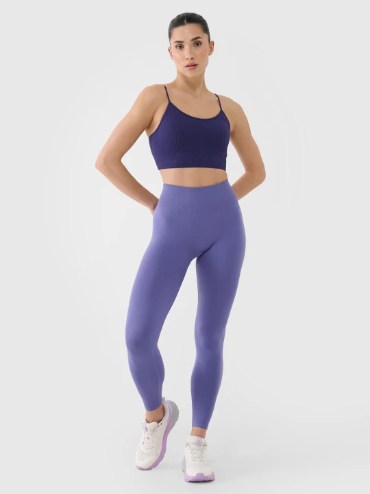 Zdjęcie produktu 4F Legginsy treningowe bezszwowe damskie - granatowe XS / S