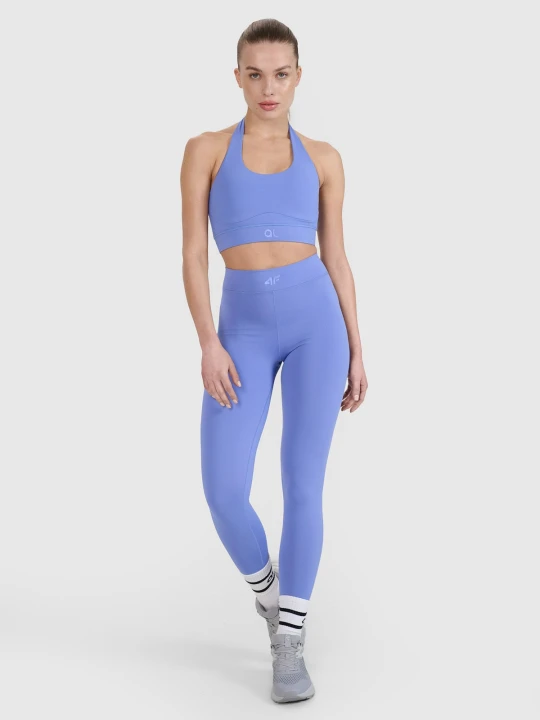 Zdjęcie produktu 4F Legginsy treningowe szybkoschnące 4F | Anna Lewandowska - niebieskie M