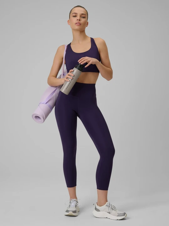 Zdjęcie produktu 4F Legginsy treningowe szybkoschnące damskie - fioletowe XS