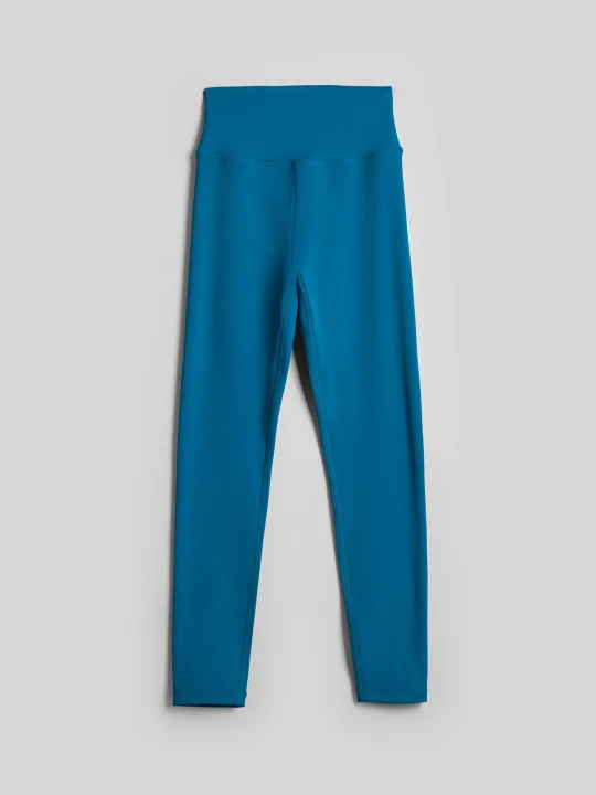 Zdjęcie produktu 4F Legginsy treningowe szybkoschnące damskie - turkusowe L Turkusowy