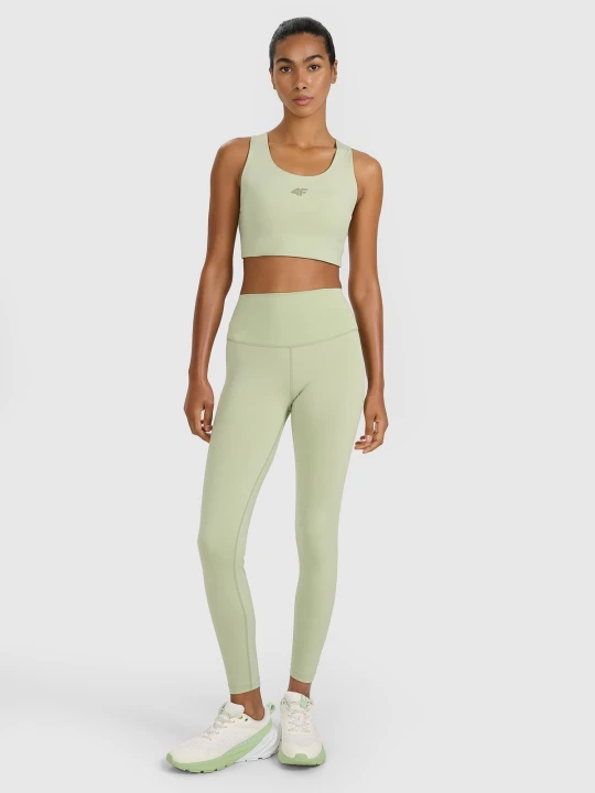 Zdjęcie produktu 4F Legginsy treningowe szybkoschnące damskie - zielone XS