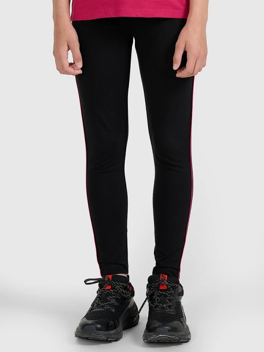Zdjęcie produktu 4F Legginsy w kolorze czarno-różowym rozmiar: 134