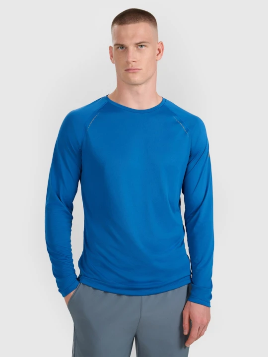 Zdjęcie produktu 4F Longsleeve do biegania szybkoschnący męski - granatowy L