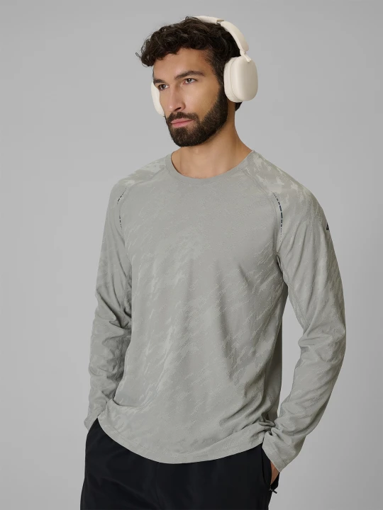 Zdjęcie produktu 4F Longsleeve do biegania szybkoschnący męski - szary XL