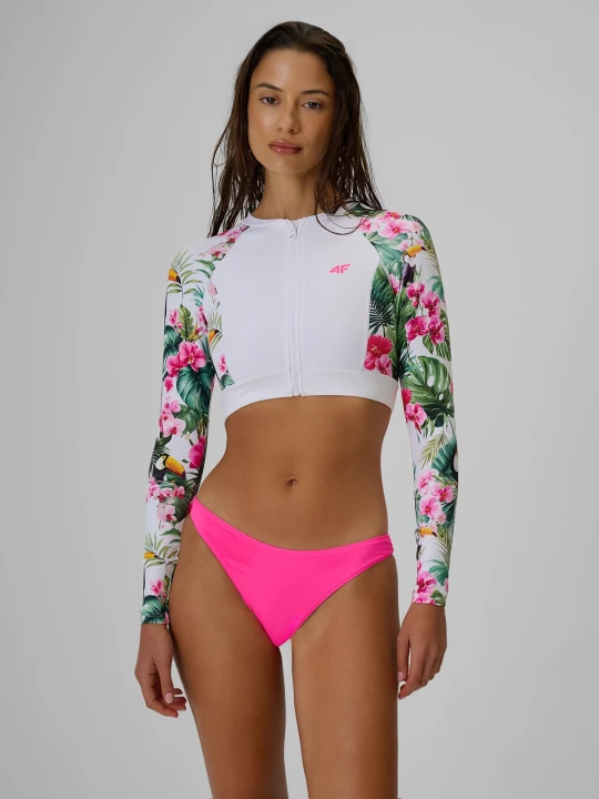Zdjęcie produktu 4F Longsleeve do pływania i sportów wodnych z filtrem UPF50+ damski - multikolor XS
