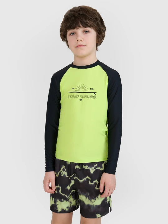 Zdjęcie produktu 4F Longsleeve do pływania z filtrem UPF50+ chłopięcy - zielony 146 / 152 (10-12 lat)