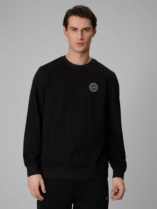 Zdjęcie produktu 4F Longsleeve regular gładki męski - czarny XXL