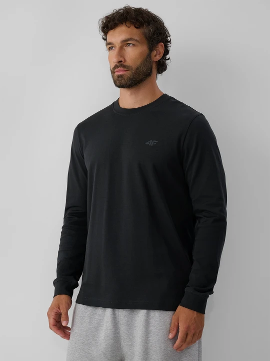 Zdjęcie produktu 4F Longsleeve regular gładki męski - szary XXL