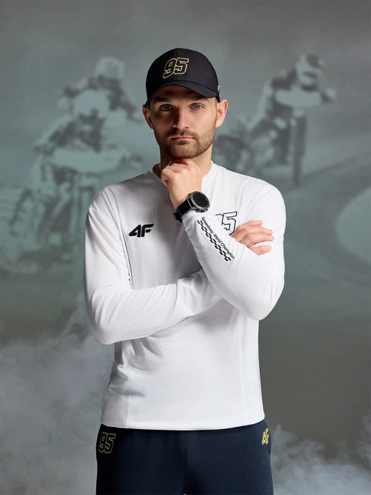 Zdjęcie produktu 4F Longsleeve regular męski 4F x Bartosz Zmarzlik - biały 3XL