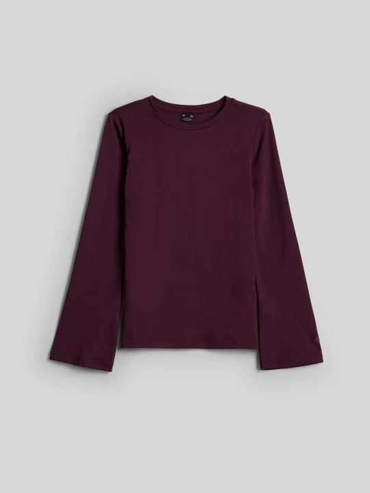 Zdjęcie produktu 4F Longsleeve slim damski - fioletowy M