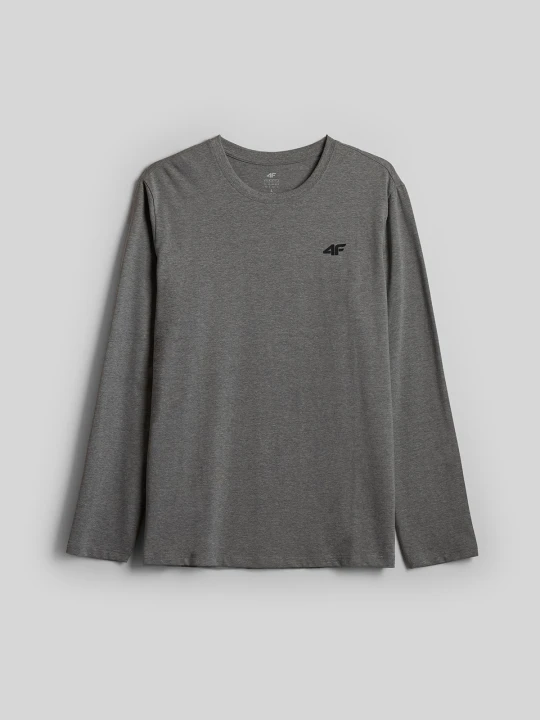 Zdjęcie produktu 4F Longsleeve slim gładki męski - szary XL