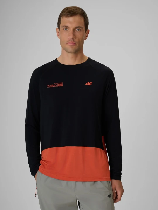 Zdjęcie produktu 4F Longsleeve trekkingowy regular męski - czarny M