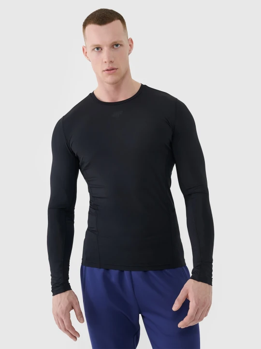 Zdjęcie produktu 4F Longsleeve treningowy szybkoschnący męski - czarny XXL