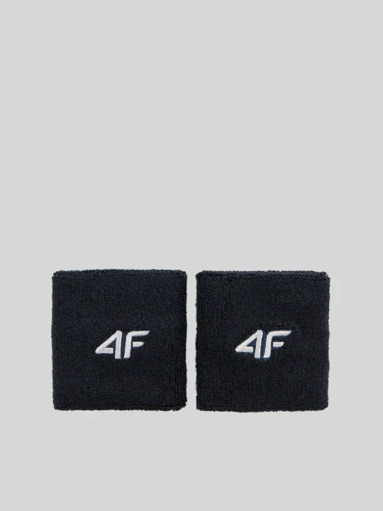 Zdjęcie produktu 4F Opaski na nadgarstki tenisowe (2-pack) - czarne Uniwersalny