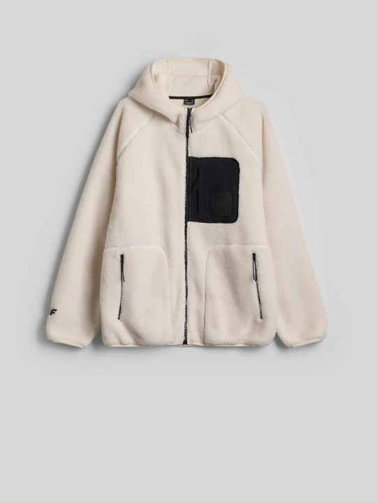 Zdjęcie produktu 4F Polar regular sherpa z kapturem męski - beżowy XXL