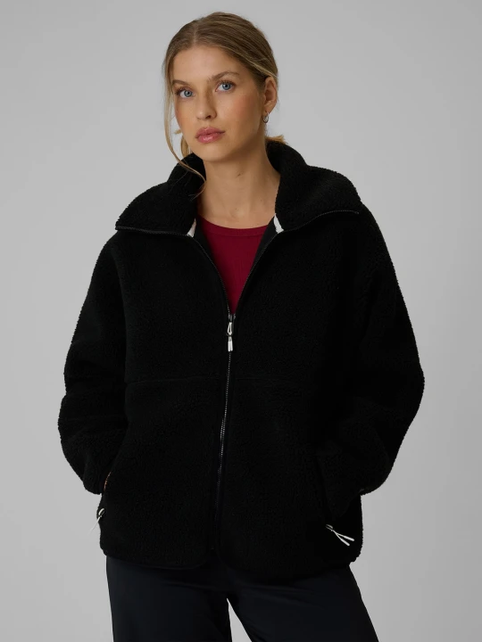 Zdjęcie produktu 4F Polar sherpa loose ze stójką damski - czarny XS