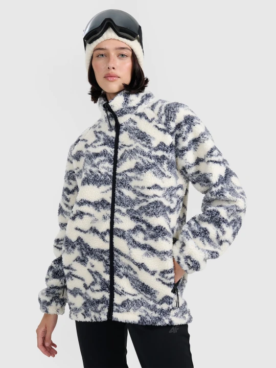 Zdjęcie produktu 4F Polar sherpa oversize ze stójką uniseks - beżowy XL