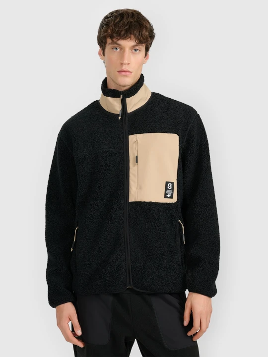 Zdjęcie produktu 4F Polar sherpa regular ze stójką męski - czarny M