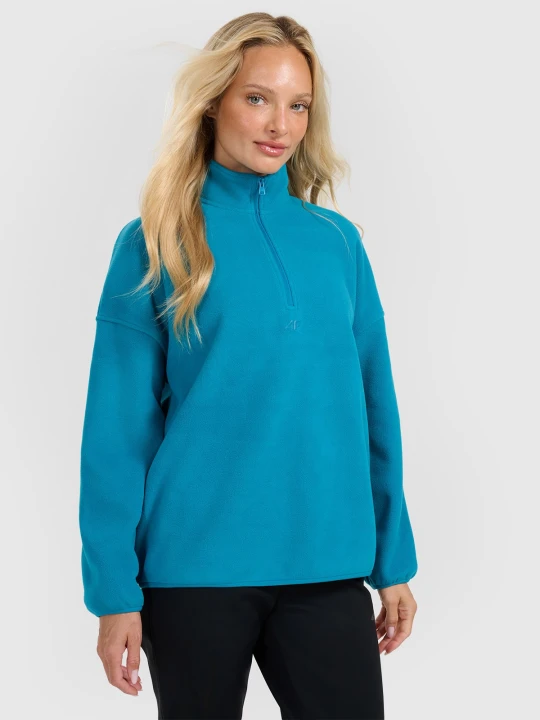 Zdjęcie produktu 4F Polar ze stójką oversize damski - turkusowy L