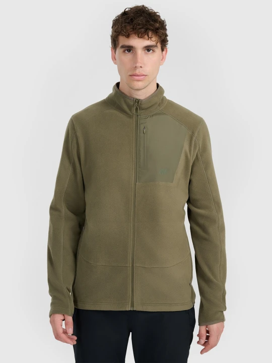 Zdjęcie produktu 4F Polar ze stójką Polartec regular męski - khaki XL zielony