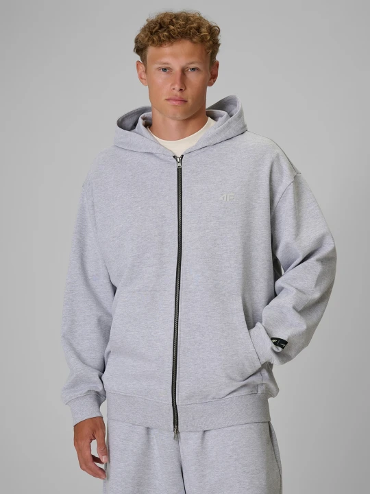 Zdjęcie produktu 4F Regular Size: Bluza dresowa loose z kapturem 4F | Tomasz Fornal - szara S