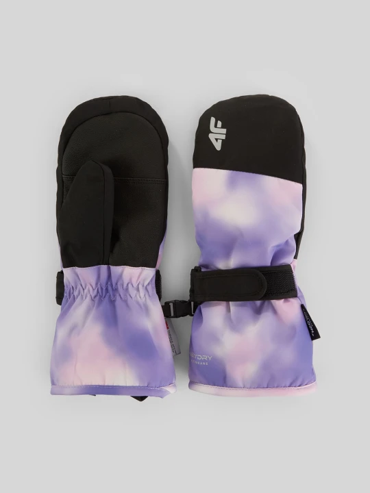 Zdjęcie produktu 4F Rękawice snowboardowe Thinsulate membrana dziewczęce - multikolor 4 (6-8Y)