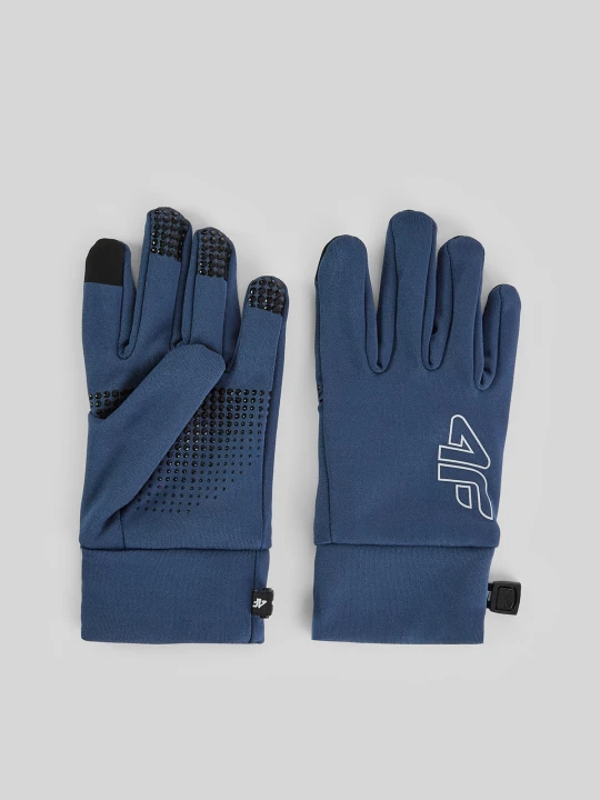 Zdjęcie produktu 4F Rękawiczki dzianinowe Touch Screen dziecięce - denim L / XL
