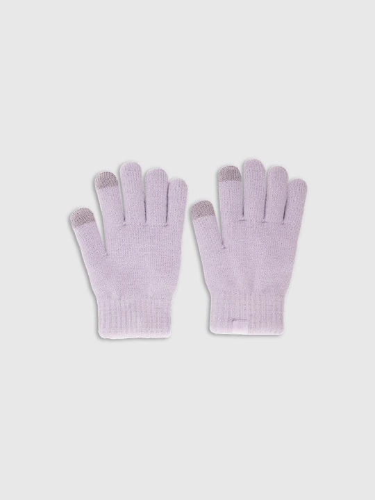 Zdjęcie produktu 4F Rękawiczki dzianinowe Touch Screen dziecięce - fioletowe L/XL
