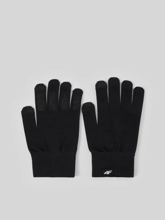 Zdjęcie produktu 4F Rękawiczki dzianinowe Touch Screen uniseks - czarne L / XL