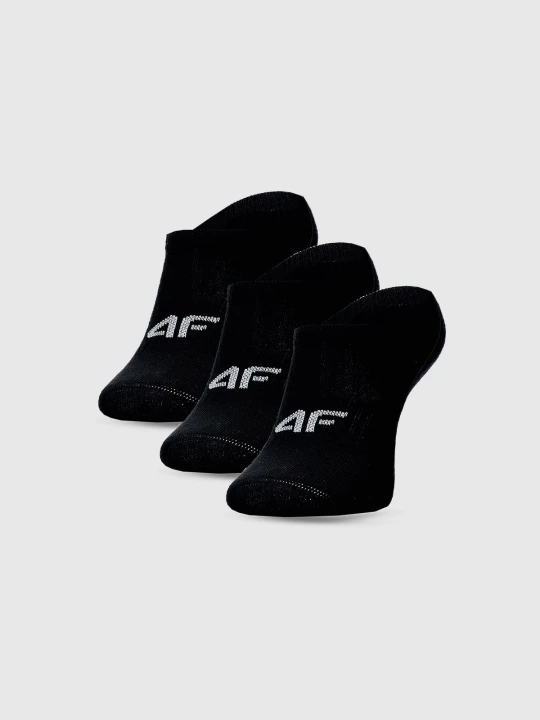 Zdjęcie produktu 4F Skarpetki casual przed kostkę (3-pack) chłopięce - czarne 35-37