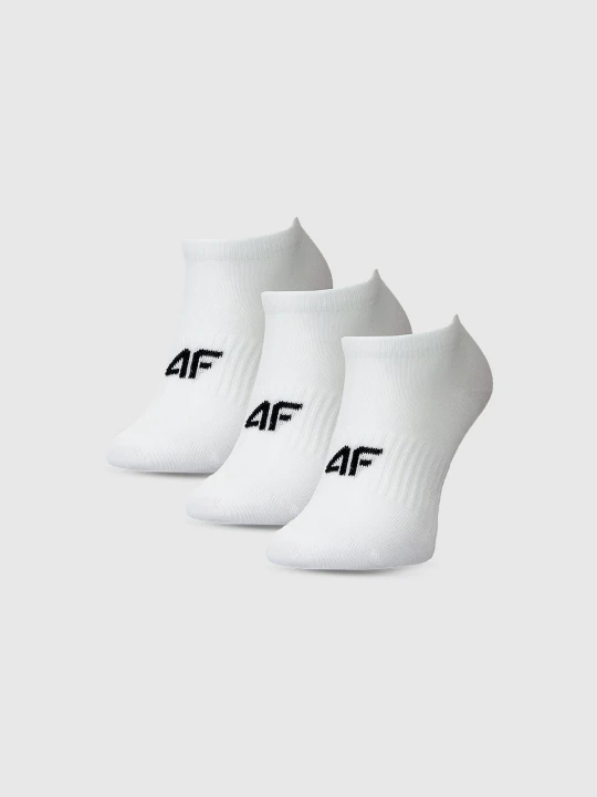 Zdjęcie produktu 4F Skarpetki casual przed kostkę (3-pack) dziewczęce - białe 38-40