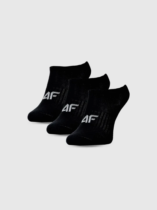 Zdjęcie produktu 4F Skarpetki casual przed kostkę (3-pack) dziewczęce - czarne 32-34
