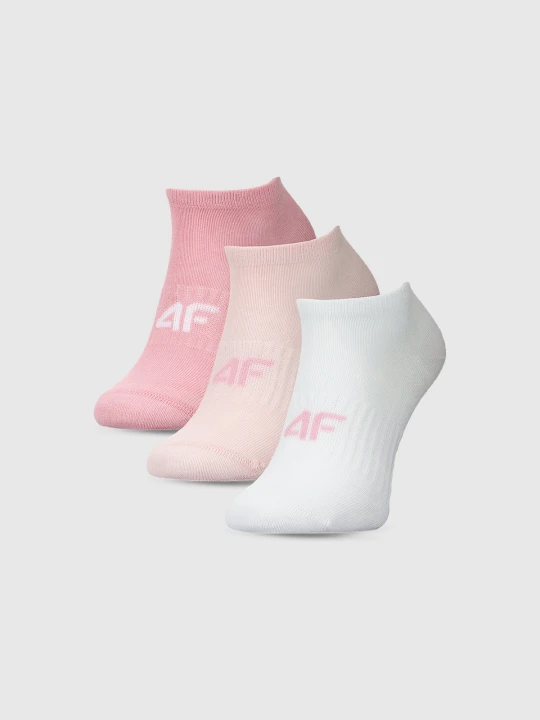 Zdjęcie produktu 4F Skarpetki casual przed kostkę (3-pack) dziewczęce - multikolor 32-34