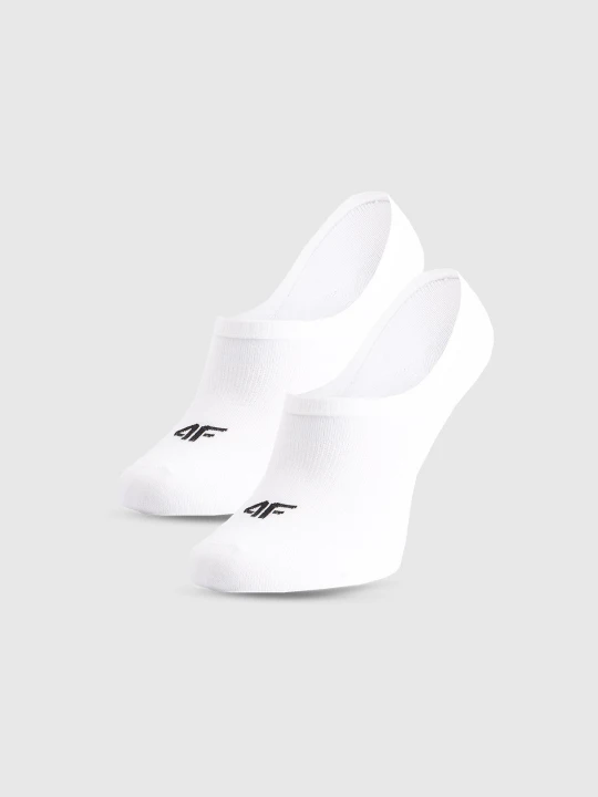 Zdjęcie produktu 4F Skarpetki casual stopki (3-pack) damskie - białe 39-42
