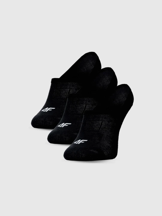Zdjęcie produktu 4F Skarpetki casual stopki (3-pack) damskie - czarne 35-38