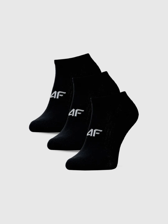 Zdjęcie produktu 4F Skarpetki casual stopki (3-pack) damskie - czarne 39-42