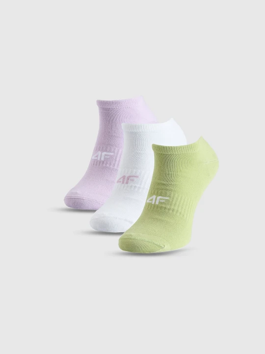 Zdjęcie produktu 4F Skarpetki casual stopki (3-pack) damskie - multikolor 35-38
