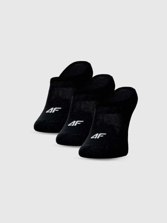 Zdjęcie produktu 4F Skarpetki casual stopki (3-pack) męskie - czarne 43-46