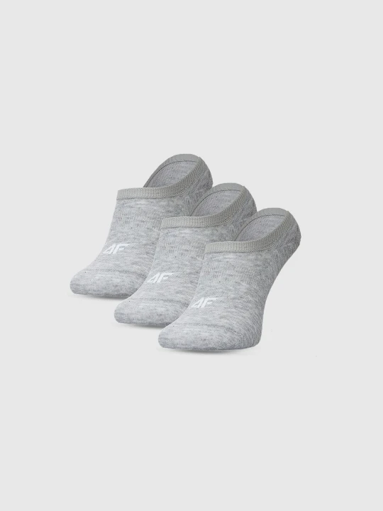Zdjęcie produktu 4F Skarpetki casual stopki (3-pack) męskie - szare 43-46