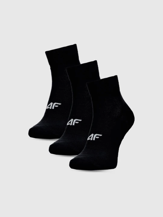 Zdjęcie produktu 4F Skarpetki casual za kostkę (3-pack) męskie - czarne 39-42