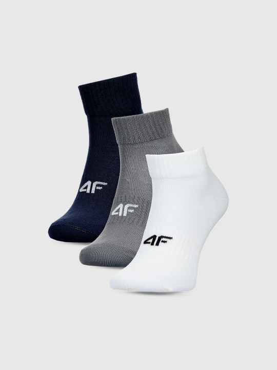 Zdjęcie produktu 4F Skarpetki casual za kostkę (3-pack) męskie - multikolor 39-42