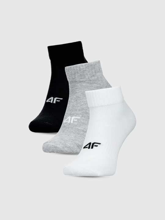 Zdjęcie produktu 4F Skarpetki casual za kostkę (3-pack) męskie - multikolor 43-46