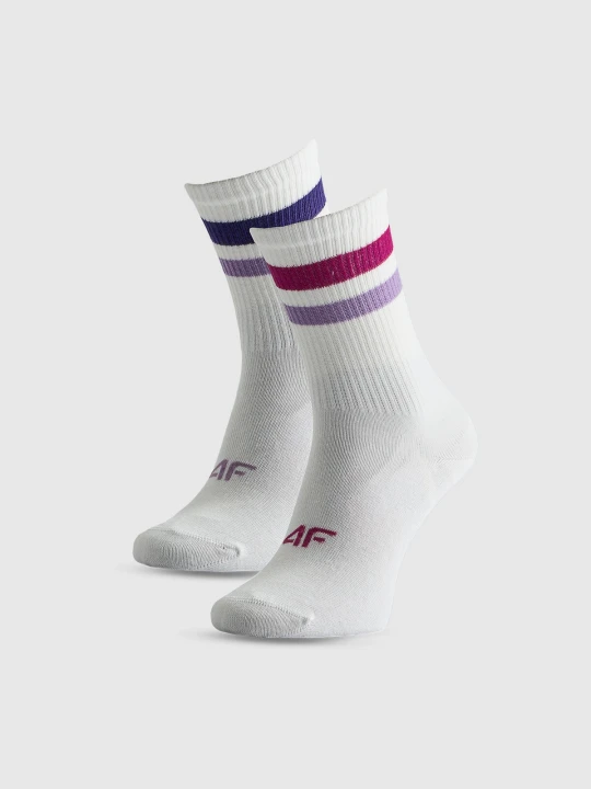 Zdjęcie produktu 4F Skarpetki długie (2-pack) dziewczęce - multikolor 38-40