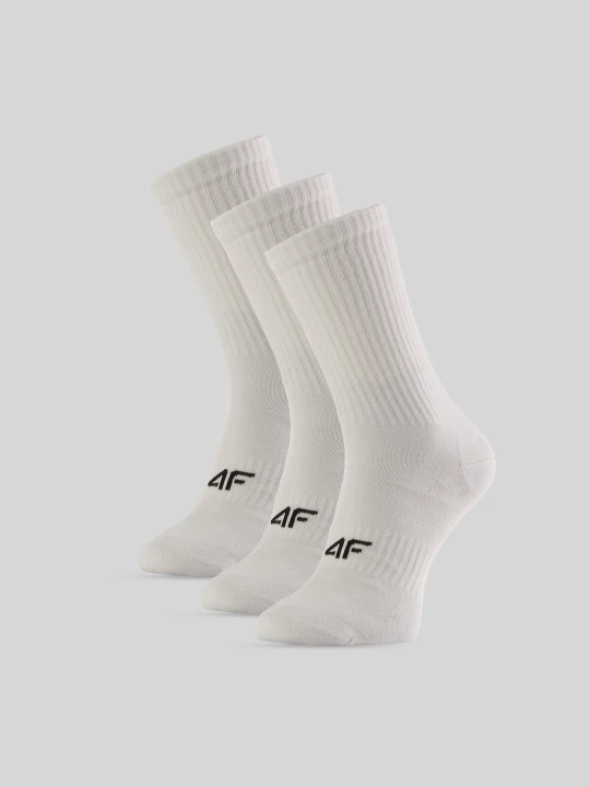 Zdjęcie produktu 4F Skarpetki długie (3-pack) damskie - białe 39-42
