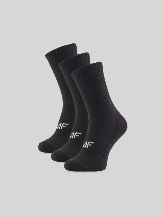 Zdjęcie produktu 4F Skarpetki długie (3-pack) damskie - czarne 39-42
